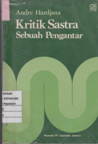 Kritik Sastra Sebuah Pengantar