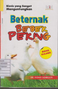 Beternak Bebek Peking