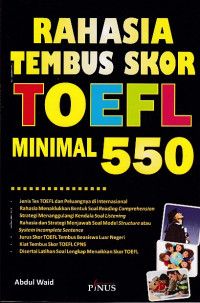 Rahasia Tembus Skor Toefl Minimal 550