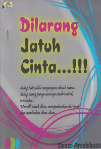 Dilarang Jatuh Cinta...!!!