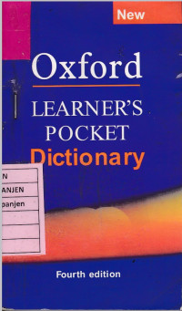 Oxford Learner's Pocket Dictionary Fourt Edition